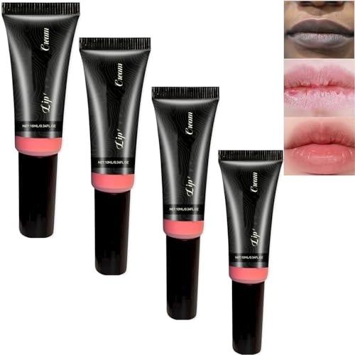 Lip Brightening Cream für dunkle Lippen - Fade Lip color, geeignet für Raucher & Nichtraucher, leicht, nicht fettig, mild und sicher, Deep Moisturized, beruhigend & Brighten (4PCS) von SHWSH