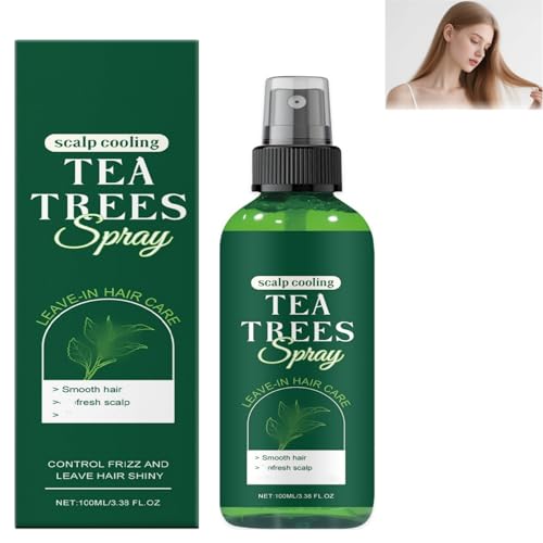 Teebaumöl-Spray für das Haar - Leave-In Conditioner mit Teebaumöl, Aloe Vera, Frizz Control, geschädigtes Haar, reduziert Spliss, stärkt Haar und Kopfhaut für Alle Haartypen (1PCS) von SHWSH