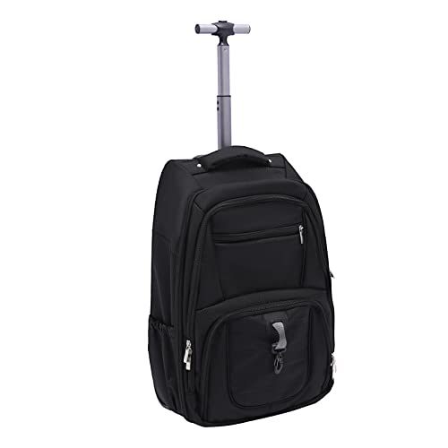 SHZICMY Trolley Rucksack mit Rollen, Reisetasche mit Rollen Groß Laptop Rucksack HandgepäCk Flugzeug Business Trolley Damen HandgepäCk Rollkoffer Aktenkoffer für Herren Arbeit College (B) von SHZICMY