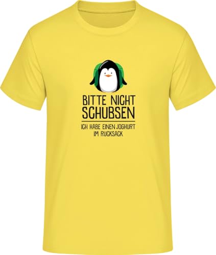 Bitte Nicht schubsen, ich Habe einen Joghurt im Rucksack T-Shirt • Größe: M von SHiRTCiTY.