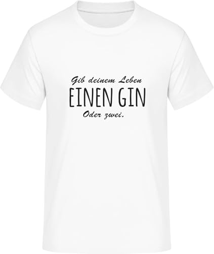 Gib Deinem Leben einen Gin T-Shirt • Größe: XL von SHiRTCiTY.