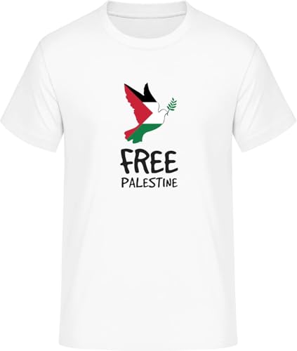 SHiRTCiTY. Free Palestine Dove of Peace Herren T-Shirt • Geschenke Männer • Größe: XL von SHiRTCiTY.