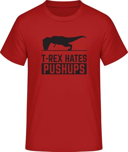 T-Rex Hates Pushups Funny Herren T-Shirt • Geschenke Männer • Größe: XL von SHiRTCiTY.
