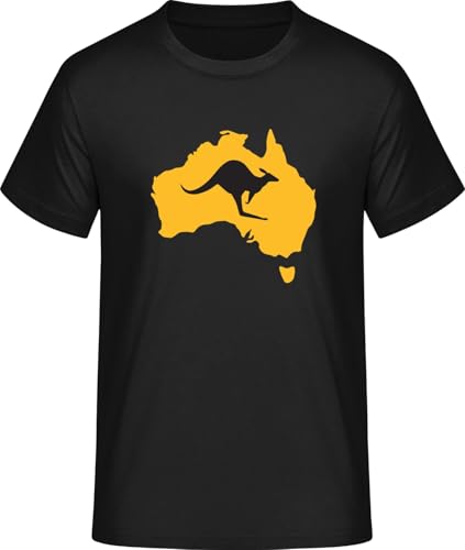 SHiRTCiTY. T-Shirt Herren mit Australian Map with Kangaroo Aufdruck • Männer Shirt Bedruckt mit Spruch/Motiv • Verschiedene Motive • T-Shirts Bedruckt • Größe: S von SHiRTCiTY.