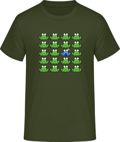 SHiRTCiTY. T-Shirt Herren mit Be Different Frog Aufdruck • Männer Shirt Bedruckt mit Spruch/Motiv • Verschiedene Motive • T-Shirts Bedruckt • Größe: XXL von SHiRTCiTY.