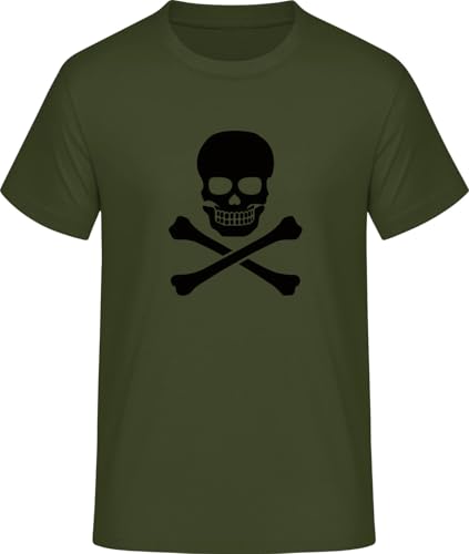 SHiRTCiTY. T-Shirt Herren mit Skull and Crossbones Classic Aufdruck • Männer Shirt Bedruckt mit Spruch/Motiv • Verschiedene Motive • T-Shirts Bedruckt • Größe: 3XL von SHiRTCiTY.