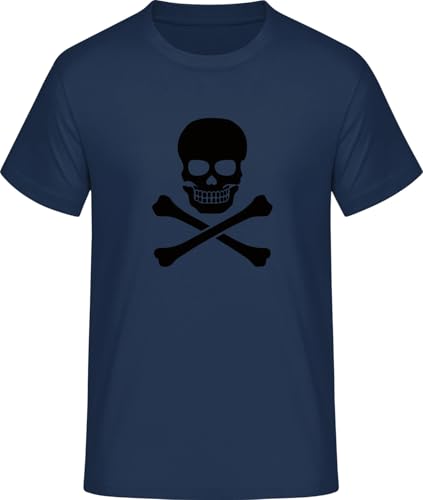 SHiRTCiTY. T-Shirt Herren mit Skull and Crossbones Classic Aufdruck • Männer Shirt Bedruckt mit Spruch/Motiv • Verschiedene Motive • T-Shirts Bedruckt • Größe: M von SHiRTCiTY.