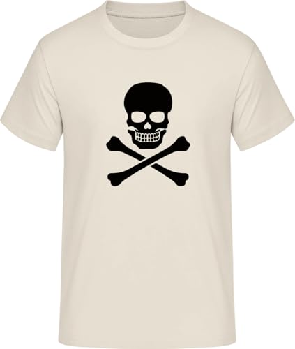 SHiRTCiTY. T-Shirt Herren mit Skull and Crossbones Classic Aufdruck • Männer Shirt Bedruckt mit Spruch/Motiv • Verschiedene Motive • T-Shirts Bedruckt • Größe: XL von SHiRTCiTY.