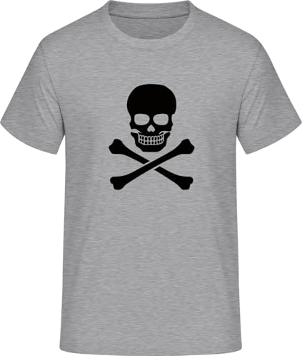 SHiRTCiTY. T-Shirt Herren mit Skull and Crossbones Classic Aufdruck • Männer Shirt Bedruckt mit Spruch/Motiv • Verschiedene Motive • T-Shirts Bedruckt • Größe: XL von SHiRTCiTY.