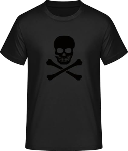 SHiRTCiTY. T-Shirt Herren mit Skull and Crossbones Classic Aufdruck • Männer Shirt Bedruckt mit Spruch/Motiv • Verschiedene Motive • T-Shirts Bedruckt • Größe: XXL von SHiRTCiTY.