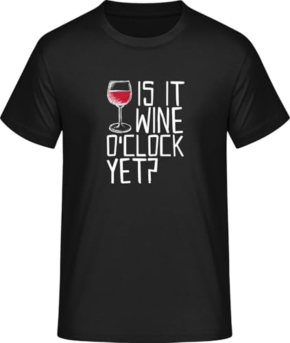 SHiRTCiTY. is It Wine O´Clock Yet Herren T-Shirt • Geschenke Männer • Größe: L von SHiRTCiTY.