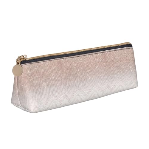 SHuWeiD Glitzernde, hübsche Dreiecks-Box, multifunktionale Make-up-Tasche, Büro, Reisen und tägliche Aufbewahrung von Schreibwaren, Weiß, One Size, Leichtgewichtig von SHuWeiD