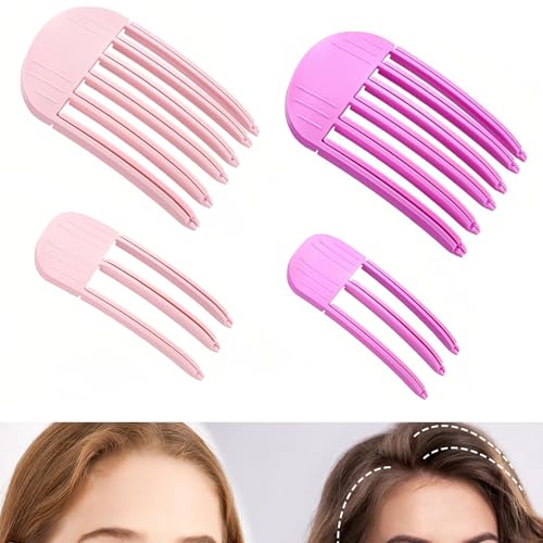 SI SEN 4 Stücke Volumenclip, Haar-Volumen-Rollenclip, Styling Comb for Fluffy Bangs, Volumen Haarklammer, Volumen Clips Haare, für Frauen Und Mädchen von SI SEN