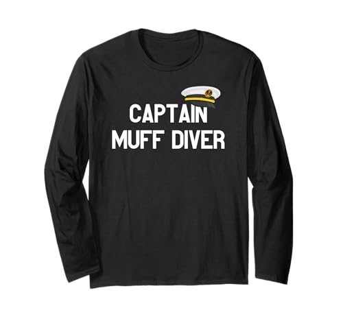 Captain Muff Diver - Boot Kapitän Geschenk für Männer und Frauen Langarmshirt Captain Muff Diver - Boot Kapitän Geschenk für Männer und Frauen Langarmshirt von SIB Captain Gifts and Presents
