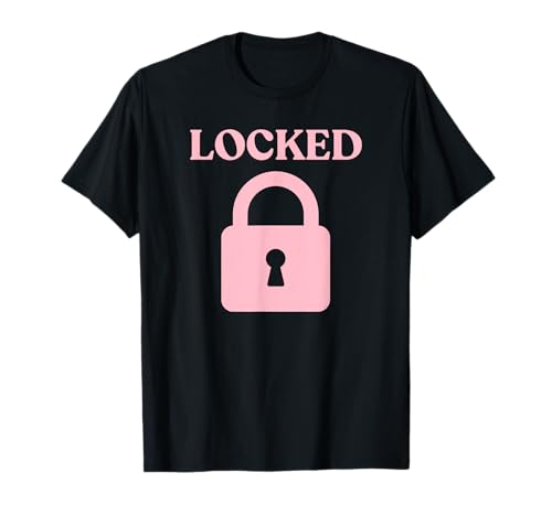 Locked Pink Keuschheitskäfig Schloss für Sissy Boys T-Shirt von SIB Sissy Boy Gifts and Presents