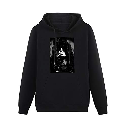 Slash Slash Hoodies Long Sleeve Pullover Loose Hoody Mens Sweatershirt Black XL von SIBOER