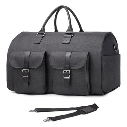 Faltbare Reisetasche, Kleidersäcke For Herren Und Damen Mit Schuhfach, 2-in-1-Handtasche For Tragen Von Kleidung, Umhängetasche, Handtasche, Anzugtrage, Weekender-Tasche For Geschäftsreisen, Freizeit, von SIBONI