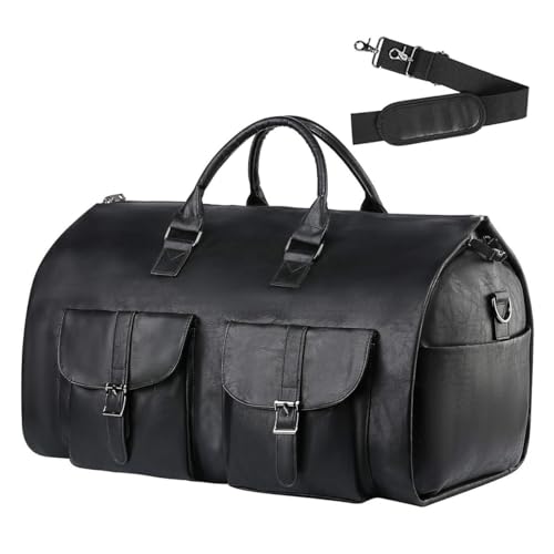 Faltbare Reisetasche, Kleidersäcke For Herren Und Damen Mit Schuhfach, 2-in-1-Handtasche For Tragen Von Kleidung, Umhängetasche, Handtasche, Anzugtrage, Weekender-Tasche For Geschäftsreisen, Freizeit, von SIBONI