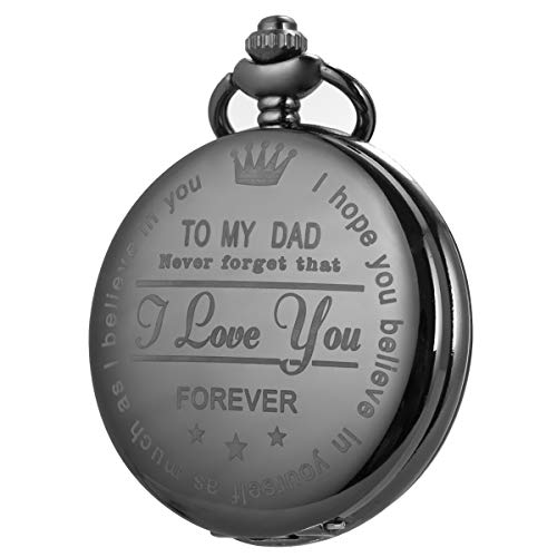 SIBOSUN Personalisierte Taschenuhr Gravierte Graviert Herren to DAD für Papa Mit Kette Uhr Geschenk SIBOSUN Personalisierte Taschenuhr Gravierte Graviert Herren to DAD für Papa Mit Kette Uhr Geschenk von SIBOSUN