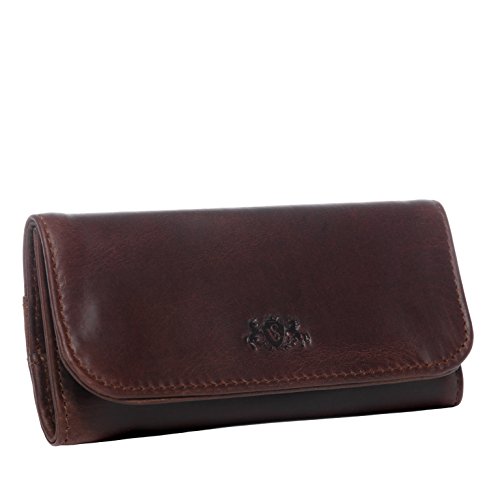 SID & VAIN Drehertasche echt Leder - Tabaketui Tony - Tabaktasche - Lederbeutel Herren und Damen braun handgefertigt von SID & VAIN