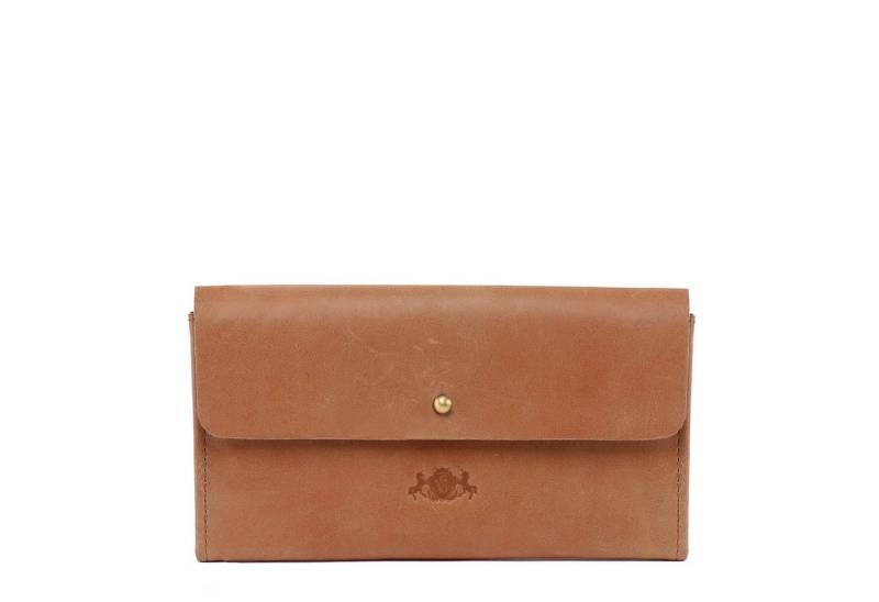 SID & VAIN Geldbörse ELSA, Portemonnaie Echtleder für Damen, Wallet, Brieftasche hellbraun von SID & VAIN