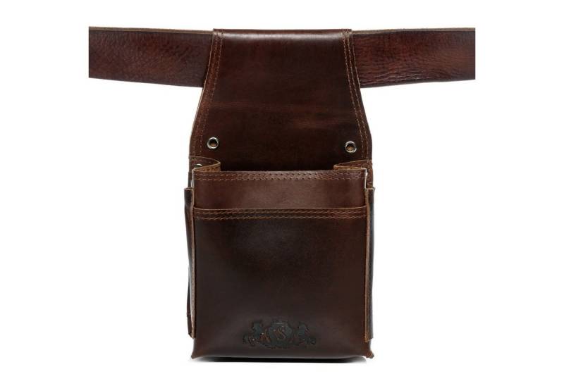 SID & VAIN Geldbörse echt Leder specials groß braun-holster, Kellnerportemonnaie echt Leder Unisex, Kellnergeldbeutel braun von SID & VAIN