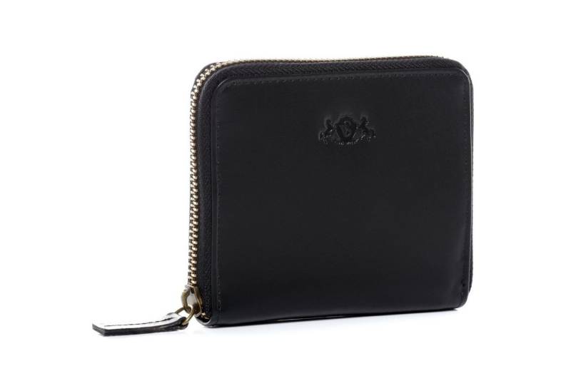 SID & VAIN Geldbörse HANNAH, Portemonnaie Echtleder für Damen, Wallet, Brieftasche schwarz von SID & VAIN