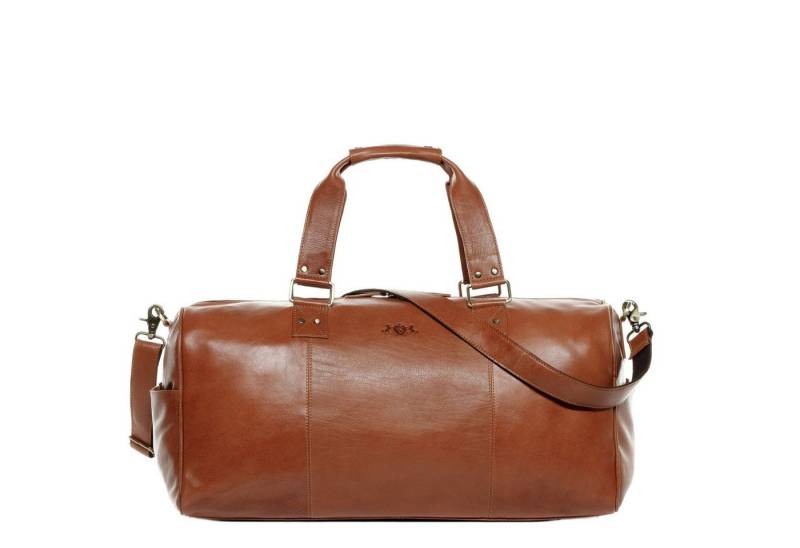 SID & VAIN Reisetasche Leder Weekender Unisex LINUS, Echtleder Reisegepäck für Damen & Herren, Sporttasche XL braun von SID & VAIN