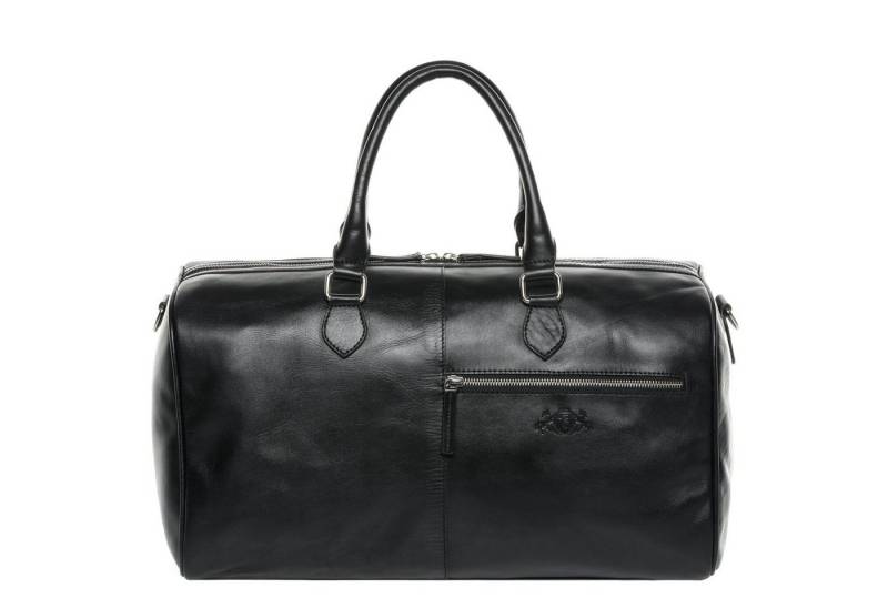 SID & VAIN Reisetasche echt Leder Weekender groß Ledertasche schwarz SEATTLE, Echtleder Reisegepäck für Damen & Herren, Sporttasche XL schwarz von SID & VAIN