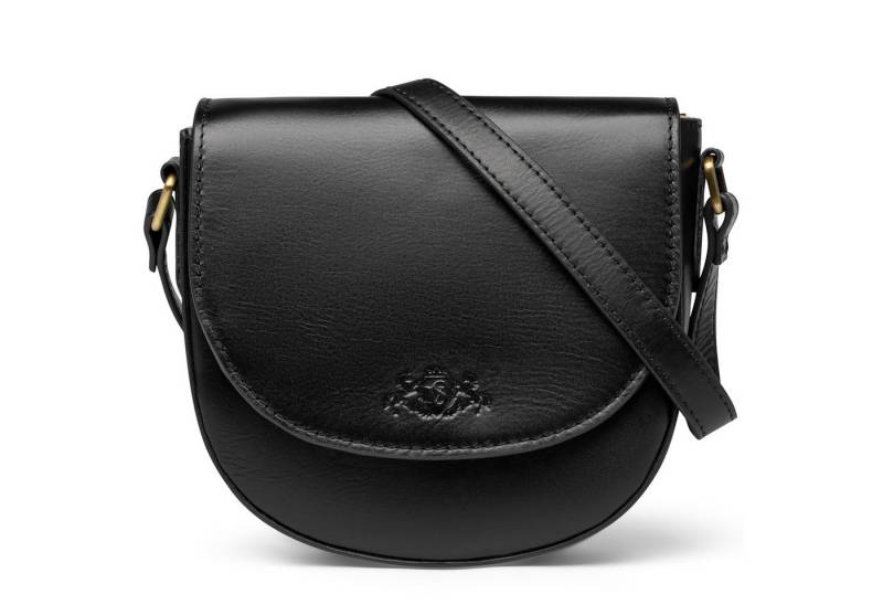 SID & VAIN Umhängetasche Umhängetasche Cross-Body Bag echt Leder Schultertasche schwarz, Ledertasche Umhängetasche & Schultertasche Damen Crossbody schwarz M von SID & VAIN