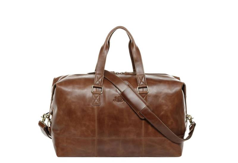 SID & VAIN Reisetasche YALE Weekender groß Handgepäck echt Leder, Reisetasche Duffle Reisegepäck Sporttasche Herren Damen hell-braun von SID & VAIN