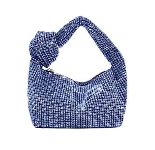 Abendtasche mit Strasssteinen, silberfarbener Kristall, für Damen, Geldbörsen und Handtaschen, luxuriöse Designer-Handtasche, blau, (20cm(Max Length(30cm) von SIDIFU