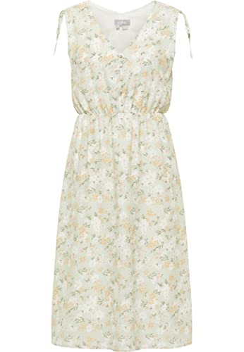 SIDONA Damen Kleid 10522466-SI01, HELLGRÜN Mehrfarbig, XL von SIDONA