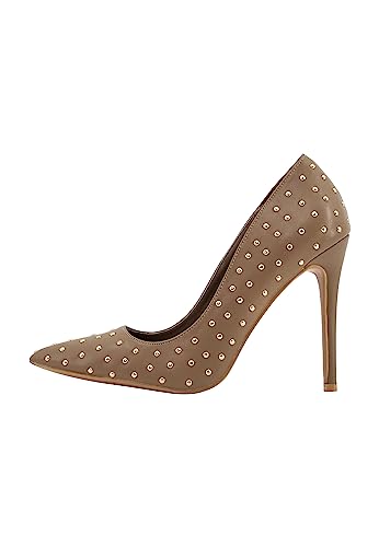 SIDONA Damen Pumps mit Nieten, Kamel, 39 EU von SIDONA