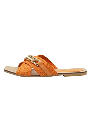 SIDONA Damen Sandalen, orange, 36 EU von SIDONA