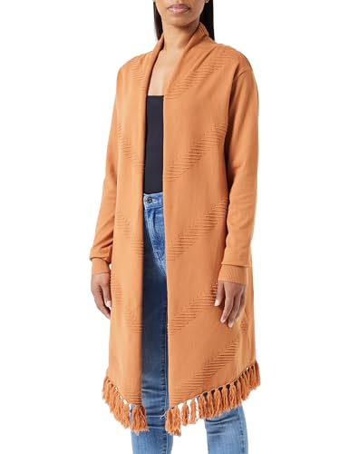 SIDONA Damen Strick Cardigan 15526484-SI01, Kamel, M/L von SIDONA