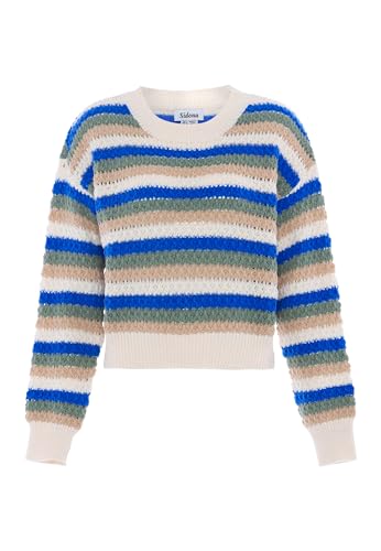 SIDONA Damen Sweater, BLAU GRÜN Mehrfarbig, M/L SIDONA Damen Sweater, BLAU GRÜN Mehrfarbig, M/L von SIDONA