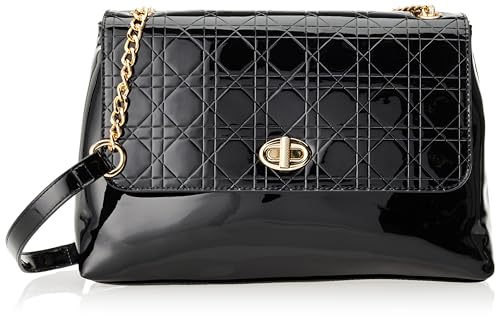 SIDONA Women's Damen Schultertasche, SCHWARZ Mehrfarbig von SIDONA