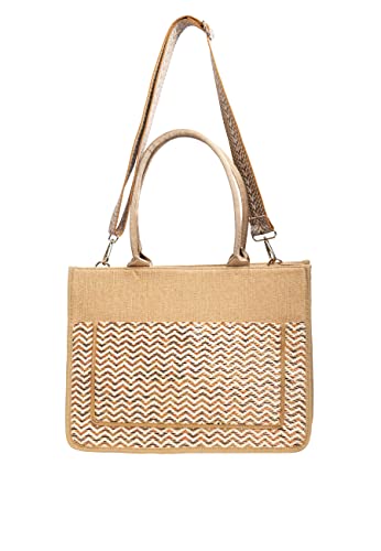 SIDONA Women's Shopper, Camel von SIDONA