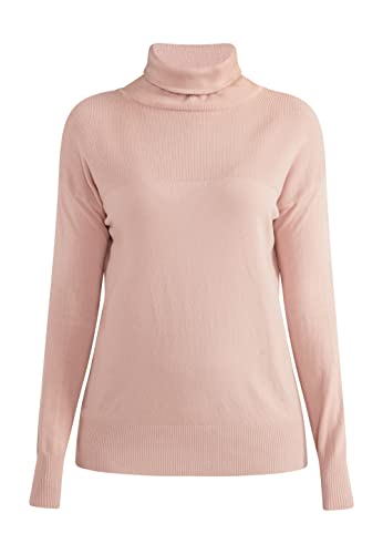 SIDONA Women's Strick Rollkragenpullover, Altrosa, Medium/Large von SIDONA