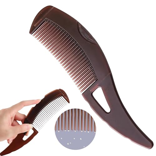 Schuppenkamm, Kamm Hohlzahn-Haarbürste für Kopfhautmassage/Erfrischung und Schuppen-/Schmutzentfernung, Hautabschabungsgriff, Einfache Reinigung, Geeignet für Männer und Frauen von SIEISIEIX