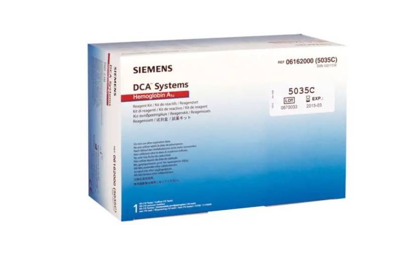 SIEMENS Hämoglobin-Schnelltest DCA System Hämoglobin A1C Reagenzset, Spar-Set, 10-tlg., Schnelltest von SIEMENS