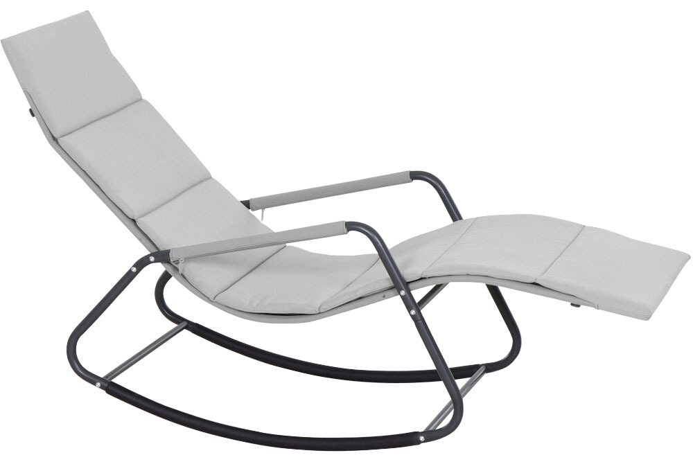 Siena Garden Gartenliege "Aliano" Schaukelliege mit Kissen, in grau von SIENA GARDEN