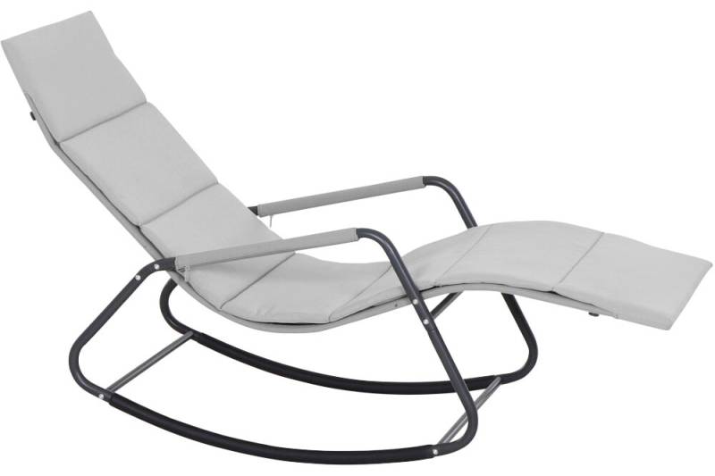 Siena Garden Gartenliege "Aliano" Schaukelliege mit Kissen, in grau von SIENA GARDEN