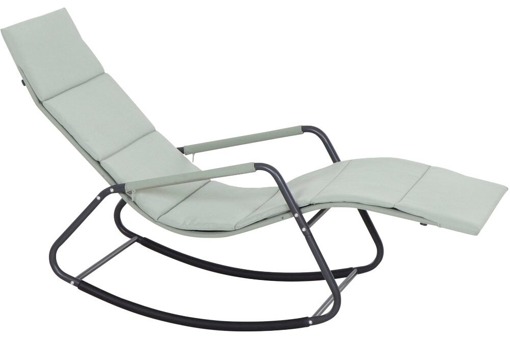 Siena Garden Gartenliege "Aliano" Schaukelliege mit Kissen, in grün von SIENA GARDEN