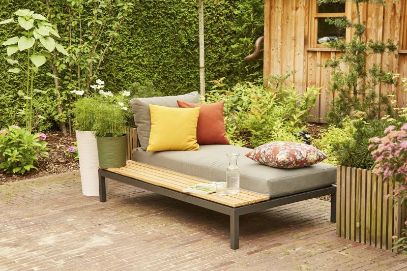 Siena Garden Gartenlounge-Set "Alvida" Set, 8 Stk. tlg. bestehend aus 2 Liegen und 4 Kissen von SIENA GARDEN