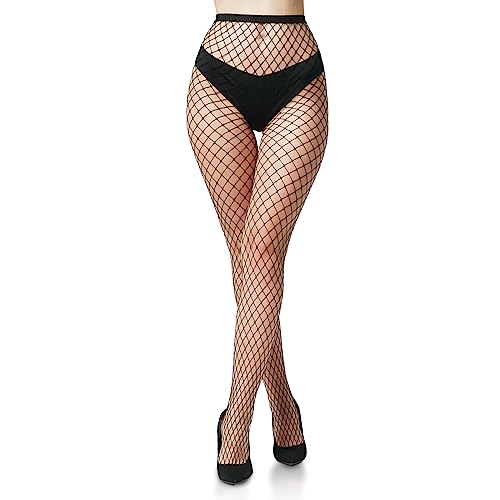 Strümpfe Sexy Stockings Strümpfe Strumpfhosen Fishnet Hohe Taille Fischernetz Strumpfhosen Stocking Damen Netzstrumpfhose Schwarz Geeignet Für Erwachsene Frauen Um Einen Sexy Look Zu Kreiere Halloween von SIEUUOAK