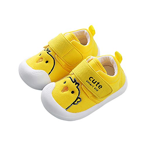 SIFAGNPING Kleinkindschuhe Herbst und Winter Männer und Frauen Babyschuhe 0-2 Jahre alt Indoor Soft Sohle Babyschuhe rutschfest(Gelb 24) von SIFANGPING