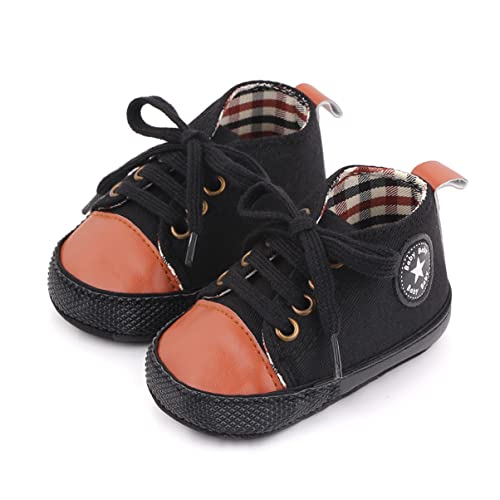 SIFANGPING Lauflernschuhe Baby rutschfeste und atmungsaktive 0-18M Canvas-Schuhe mit weicher Sohle für Jungen und Mädchen EU 20 Brau von SIFANGPING