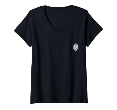 Damen Fingerprint-Grafik | Science DNA Humanity T-Shirt mit V-Ausschnitt Damen Fingerprint-Grafik | Science DNA Humanity T-Shirt mit V-Ausschnitt von SIGITOLO
